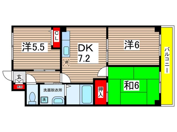 ガウディ小松の物件間取画像